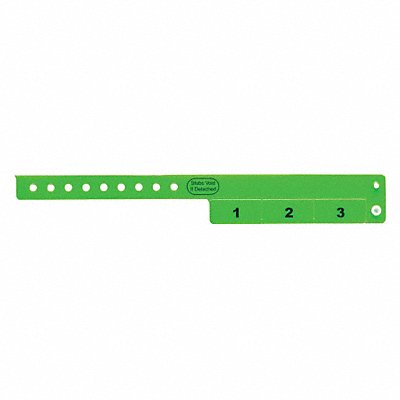 IDENTIPLUS VC301 ID Wristband Vinyl Cash Tag Green PK500