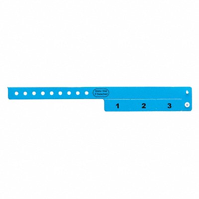 IDENTIPLUS VC305 ID Wristband Vinyl Cash Tag Blue PK500
