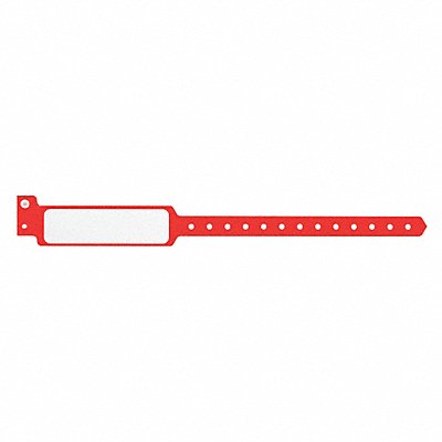 IDENTIPLUS P5M03 ID Wristband Plastic Wide Red PK500