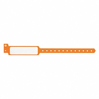 IDENTIPLUS P5M40 ID Wristband Plastic Wide Orange PK500