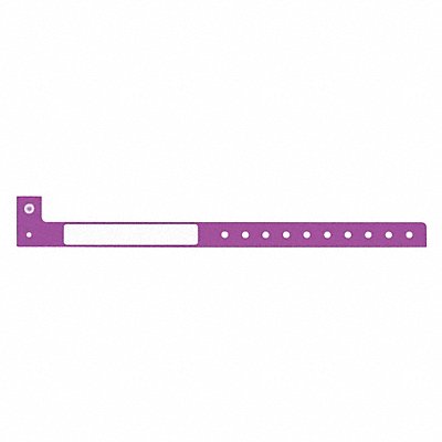 IDENTIPLUS P7M36 ID Wristband Purple 1-1/4 in W PK500