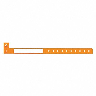 IDENTIPLUS P7M40 ID Wristband Orange 1-1/4 in W PK500