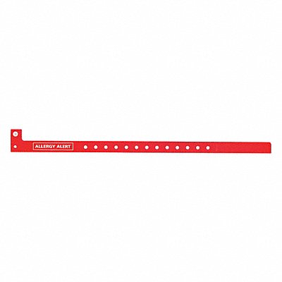 IDENTIPLUS P2DM200003 ID Wristband Plastic Allergy Alert PK500