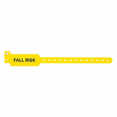 IDENTIPLUS P3DM20234 ID Wristband 10-1/4 in L Fall Risk PK500
