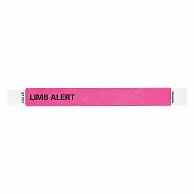 IDENTIPLUS T2UD20407 ID Wristband 1 in W Limb Alert PK500