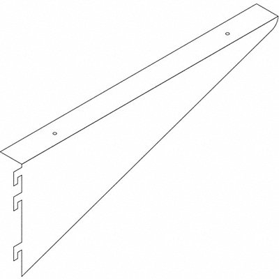 INSTOCK GRFTBL14GA8LE Undermount Bracket Steel 1 W 8 D