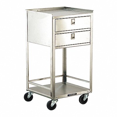 LAKESIDE 358 Mobil Equipment Stand Silver Cabinet