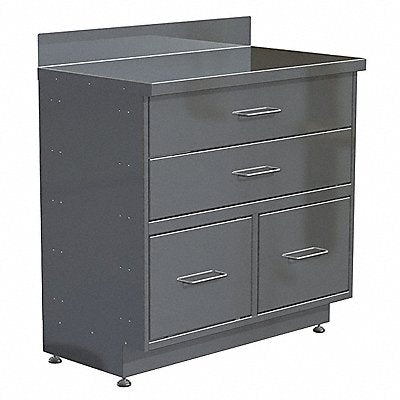 LAKESIDE 43620 SpplyCab SlvrStainless Steel 20 x40 x36