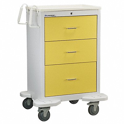 LAKESIDE C330K2Y Medical Cart Grey Cabinet