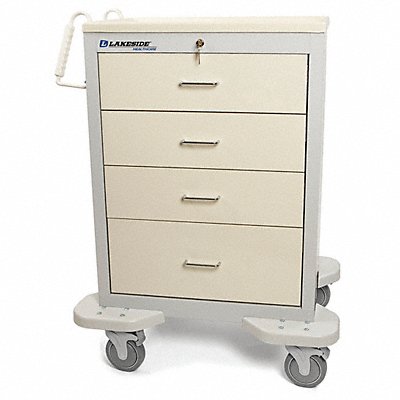 LAKESIDE C430K2BE Medical Cart Grey Cabinet