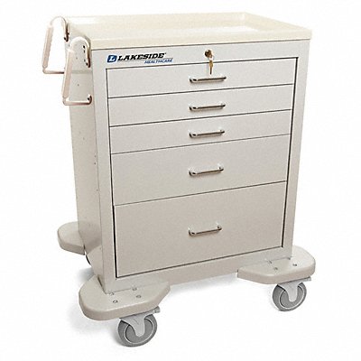 LAKESIDE C524K1G Medical Cart Grey Cabinet