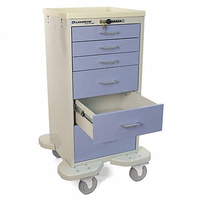 LAKESIDE ST630P2BELV Medical Cart Beige Cabinet