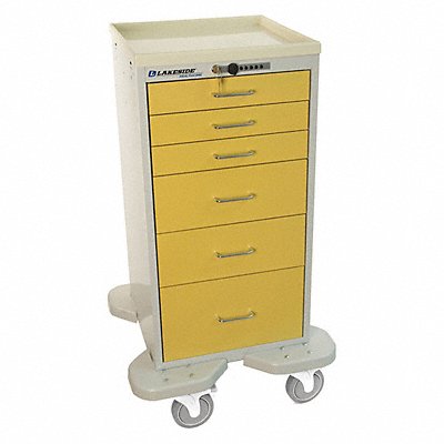 LAKESIDE ST630P2BEY Medical Cart Beige Cabinet