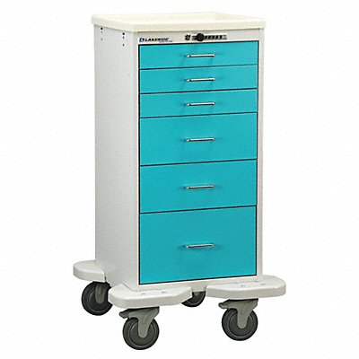 LAKESIDE ST630P2TL Medical Cart Light Green