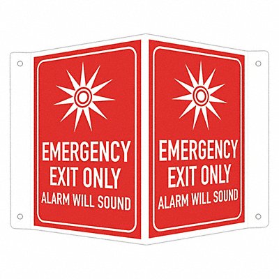LYLE LCVB0003NA4x6 Safety Sign 6 in x 7 1/2 in Aluminum