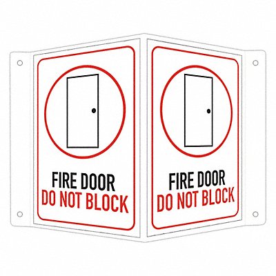 LYLE LCVB0006RA4x6 Safety Sign 6 in x 7 1/2 in Aluminum