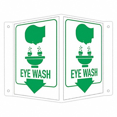 LYLE LCVB0017NA4x6 Safety Sign 6 in x 7 1/2 in Aluminum