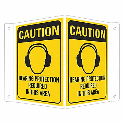 LYLE LCVB0020NA4x6 Safety Sign 6 in x 7 1/2 in Aluminum