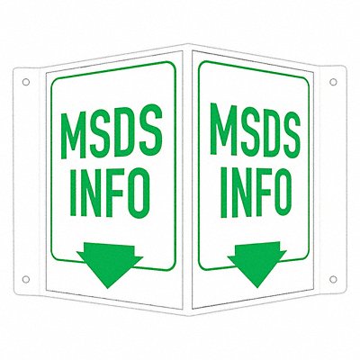 LYLE LCVB0023NA4x6 Safety Sign 6 in x 7 1/2 in Aluminum
