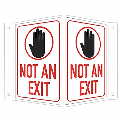 LYLE LCVB0024RA4x6 Facility Sign 6 in x 7 1/2 in Aluminum