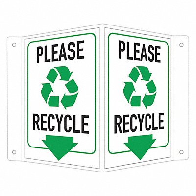 LYLE LCVB0025NA4x6 Safety Sign 6 in x 7 1/2 in Aluminum