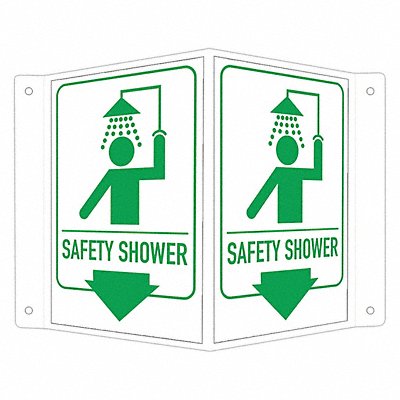 LYLE LCVB0027RA4x6 Safety Sign 6 in x 7 1/2 in Aluminum
