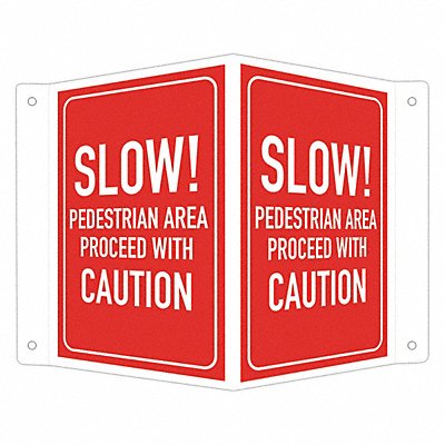 LYLE LCVB0031NA4x6 Safety Sign 6 in x 7 1/2 in Aluminum