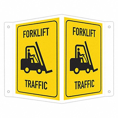 LYLE LCVB0035NA4x6 Safety Sign 6 in x 7 1/2 in Aluminum
