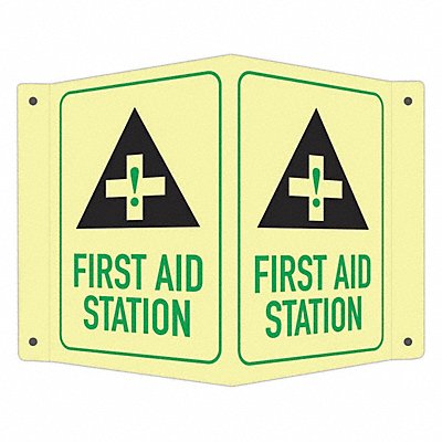 LYLE LCVB0019GA4x6 Safety Sign 6 in x 7 1/2 in Aluminum