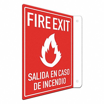 LYLE LCFL0004RA8x12 Safety Sign 12 in x 8 in Aluminum