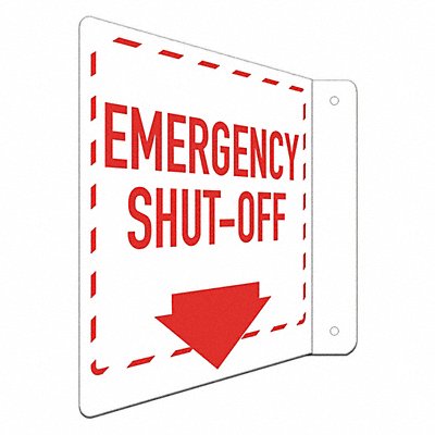 LYLE LCFL0003RA8x8 Safety Sign 8 in x 8 in Aluminum