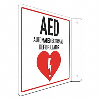 LYLE LCFL0006NA8x8 Safety Sign 8 in x 8 in Aluminum