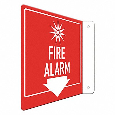 LYLE LCFL0008RA8x8 Fire Sign 8 in x 8 in Aluminum