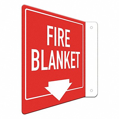 LYLE LCFL0009NA8x8 Fire Sign 8 in x 8 in Aluminum