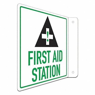LYLE LCFL0012RA8x8 Safety Sign 8 in x 8 in Aluminum