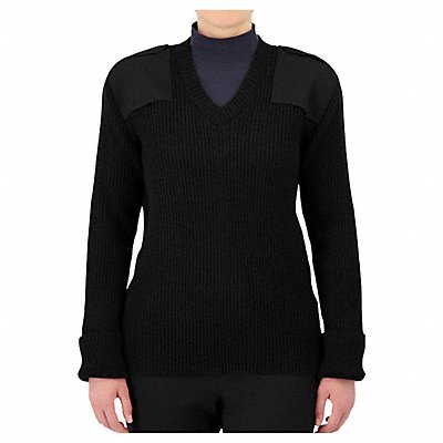 COBMEX 8081 V-Neck Military Sweater Black L