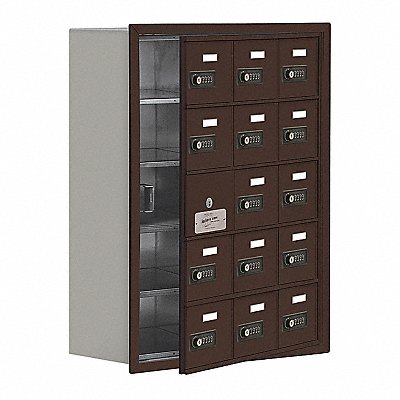 SALSBURY INDUSTRIES 1915815ZRC Locker 5x3Lockers Bronze 30 x23 x9