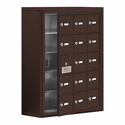 SALSBURY INDUSTRIES 1915815ZSK K7529 Locker 5x3Lockers Bronze 31 x24 x9