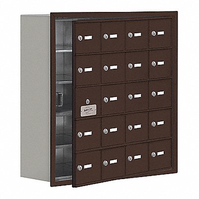 SALSBURY INDUSTRIES 1915820ZRK Locker 5x4Lockers Bronze 30 x29 x9