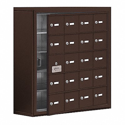 SALSBURY INDUSTRIES 1915820ZSK K7531 Locker 5x4Lockers Bronze 31 x30.5 x9