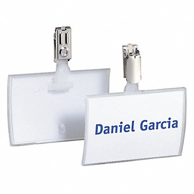DURABLE 821619 Name Badges Strap Clip 1/8 2-1/4 PK25