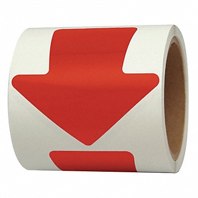 INCOM MANUFACTURING VA400R Floor Tape Red 4 inx4 in Arrow PK100