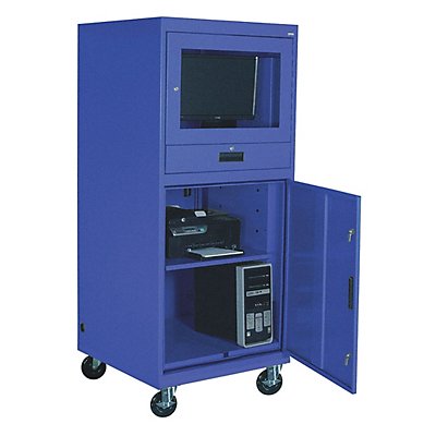 GRAINGER 462D20 Mbl CompCab 1Shlv Blue 70 x30 x30