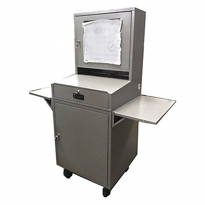GRAINGER 462D22 MblCmpCb 1Shlv LtGry 62.75 x24.5 x22.5