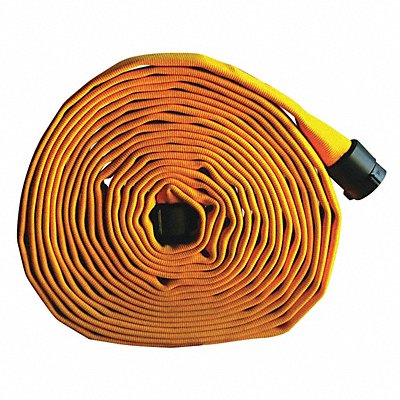 FOREST-LITE G55H1FY100Q Fire Hose 100 ft Yellow Polyester
