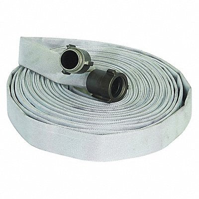 FOREST-LITE G55H15F50Q Fire Hose 50 ft White Polyester