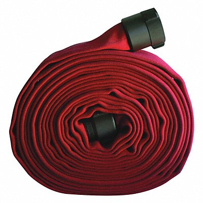 JAFLINE G51H25LNR50NB Fire Hose 50 ft Red Polyester