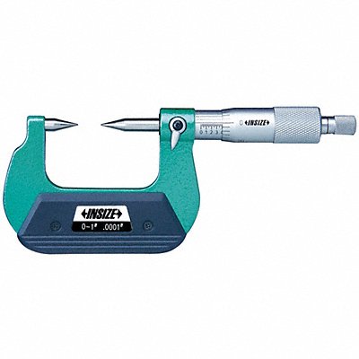 INSIZE 32304 Point Micrometer Point Anvil Mechanical