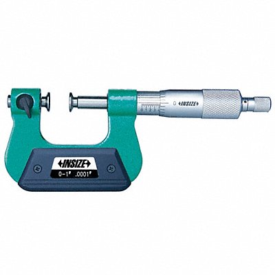 INSIZE 32801 Spindle Micrometer Flat Anvil Mechanical
