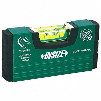 INSIZE 4912100 Portable Level 25/32 W 4 L Aluminum